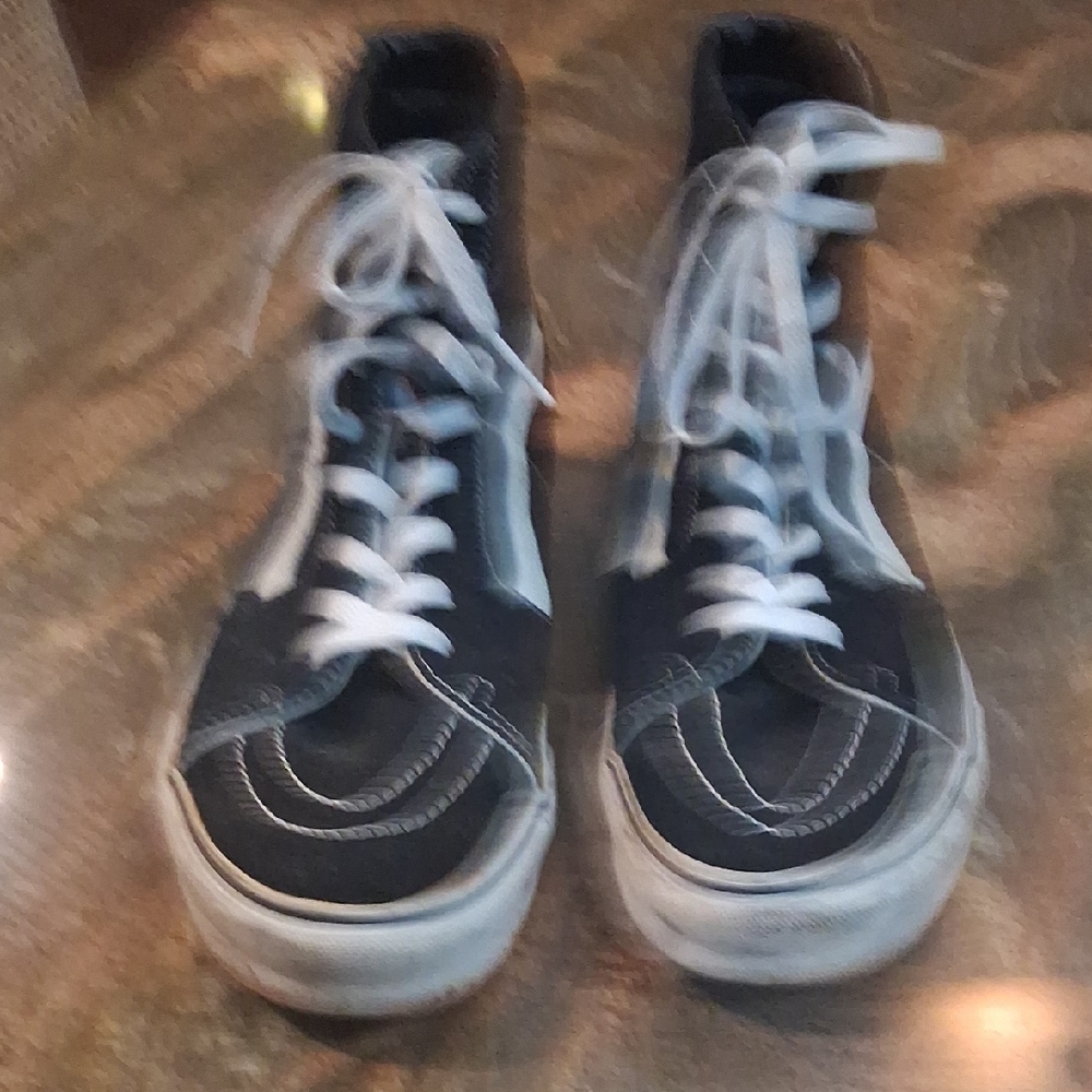 Black and White Vans Sneakers